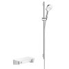 Купить Душевой комплект Hansgrohe Select (27027400) смеситель для душа + душевая стойка Shower Tablet Select, Белый/хром в Киеве vannaja.kiev.ua