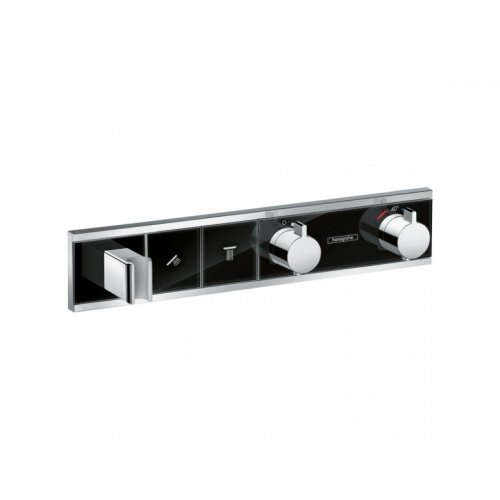Купити HANSGROHE 15355600 RAINSELECT Чорний змішувач для душа термостатом на 2 споживача в Києві vannaja.kiev.ua