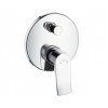 Купить Смеситель для ванны HANSGROHE 31487 METRIS 31487000 Внешняя часть и душа со встроенной защитной комбинацией в Киеве vannaja.kiev.ua