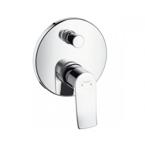 Купить Смеситель для ванны HANSGROHE 31487 METRIS 31487000 Внешняя часть и душа со встроенной защитной комбинацией в Киеве vannaja.kiev.ua