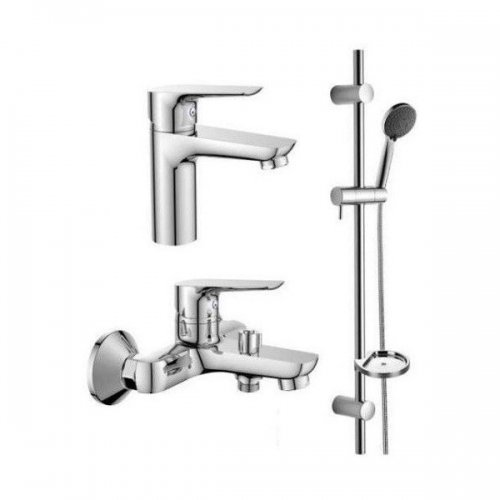 Купить Imprese 20080 Набор 3 в 1 kit20080 Ванна Комплект Смесителей однорычажный цвет хром в Киеве vannaja.kiev.ua