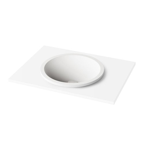 Умывальник врезной PAA Round In, литый камень, D=44, Glossy Alpine White (IROIN_00) Купить Умывальник врезной PAA Round In, литый камень, D=44, Glossy Alpine White (IROIN_00) в Киеве vannaja.kiev.ua