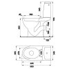 Купить Cersanit Унитазы EKO 2000 23 E011 3/6л Компакт K07-160 + крышка дюропласт сиденьем, горизонтальный выпуск, нижний подвод воды, белый глянец K07160 в Киеве vannaja.kiev.ua