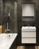 Купить тумбочка навесная в ванную 60 см белая купить Киев S522-017 Cersanit ручки хром 522017 в Киеве vannaja.kiev.ua
