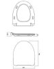 Сидения для унитаза CERSANIT PARVA K98-0136 SLIM Крышка дюропластовая Soft-close антибактериальная K980136 Купить Сидения для унитаза CERSANIT PARVA K98-0136 SLIM Крышка дюропластовая Soft-close антибактериальная K980136 в Киеве vannaja.kiev.ua