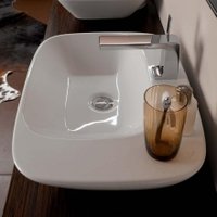 KERAMAG 121655000 Silk 121650 Умывальник Накладной с Полкой с Правой Стороны 57 см Купить KERAMAG 121655000 Silk 121650 Умывальник Накладной с Полкой с Правой Стороны 57 см в Киеве vannaja.kiev.ua