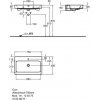 Купить Geberit 124075 iCon 124075000 Раковина Накладная 75x48,5 см Прямоугольный Умывальник в Киеве vannaja.kiev.ua