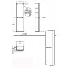 Купити KERAMAG 814001 MyDay 814001000 Пенал Шафа Підвісна 40 x 25 x 150 см Колір - Какао з Молоком Німеччина в Києві vannaja.kiev.ua