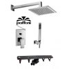 Купить Paffoni KITLES015CR + 13100033 Душевая система + трап для душа Pestan Slim Line 650 мм в Киеве vannaja.kiev.ua