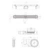 Купить Paffoni KITLES015CR + 13100033 Душевая система + трап для душа Pestan Slim Line 650 мм в Киеве vannaja.kiev.ua