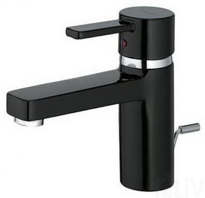 Купить Kludi 382608675 Zenta XL Смеситель на Умывальник Однорычажный Чёрный/Хром в Киеве vannaja.kiev.ua