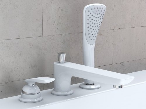 Купить KLUDI 524479175 BALANCE Смеситель для Ванны и Душа Врезной Белый/Хром в Киеве vannaja.kiev.ua