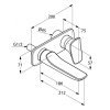 KLUDI 532440575 AMBIENTA Однорычажный Смеситель для Умывальника для Настенного Монтажа Длина Излива 186 мм Хром Германия Купить KLUDI 532440575 AMBIENTA Однорычажный Смеситель для Умывальника для Настенного Монтажа Длина Излива 186 мм Хром Германия в Киеве vannaja.kiev.ua