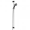 Купити KLUDI 6084086 ZENTA 3S 608408600 Black & White Душовий гарнітур 3S (дощова, м'яка, масажна) Стойка 90см Колір - Чорний / Хром в Києві vannaja.kiev.ua