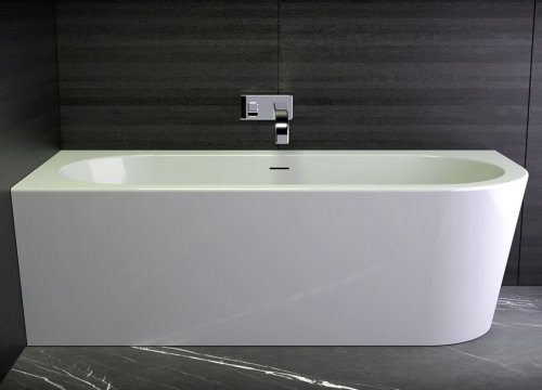 Купить Ванна акриловая угловая правая Knief Wall Corner R 180x80 см (0100-277-R) щелевой перелив Click-Clack белый (0100-277_0100-091-06S) в Киеве vannaja.kiev.ua