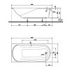 KOLO XWP3080 COMFORT XWP3080000 Ванна Прямоугольная 180 Х 80 см Акриловая + Ножки SN7 Польша Купить KOLO XWP3080 COMFORT XWP3080000 Ванна Прямоугольная 180 Х 80 см Акриловая + Ножки SN7 Польша в Киеве vannaja.kiev.ua
