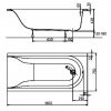 KOLO XWP3360 MIRRA XWP3360000 Акрилова прямокутна Ванна 160х75 см + Ніжки SN0 + Подголовник Купить KOLO XWP3360 MIRRA XWP3360000 Акрилова прямокутна Ванна 160х75 см + Ніжки SN0 + Подголовник в Киеве vannaja.kiev.ua