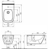 Купить Биде с быстрой доставкой по Киеву KOLO L35103000 MODO PURE L35103 подвесное скрытые крепления цвет белый в Киеве vannaja.kiev.ua
