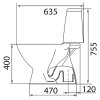Купить Купить унитаз с вертикальным сливом керамический L89206100 компакт Kolo Runa, нижний подвод в Киеве vannaja.kiev.ua