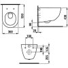 LAUFEN H8209660000001 + H8969513000001 красивый подвесной унитаз с крышкой soft close PRO Rimless Купить LAUFEN H8209660000001 + H8969513000001 красивый подвесной унитаз с крышкой soft close PRO Rimless в Киеве vannaja.kiev.ua