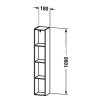 Купить Пенал подвесной DURAVIT LC12058585 L-Cube открытый, 1000*180*180 мм, белый глянцевый в Киеве vannaja.kiev.ua