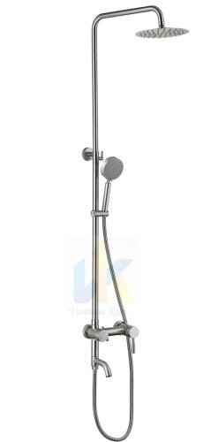Купить Душевая система для кабины Lidz Aria 1032 на три потребителя (с изливом) (k35) LDARI1032NKS43372 Nickel в Киеве vannaja.kiev.ua