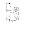 Купити Змішувач раковини в чорному матовому кольорі Paffoni LIG 006 NO70 Light LIG006NO70 довжина виливу 175 мм в Києві vannaja.kiev.ua