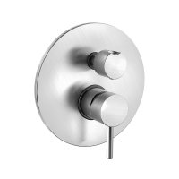 Верхний душ Paffoni ZSOF074ST Light Master круглый, нержавеющая сталь душ диаметр 22,5 см, металл