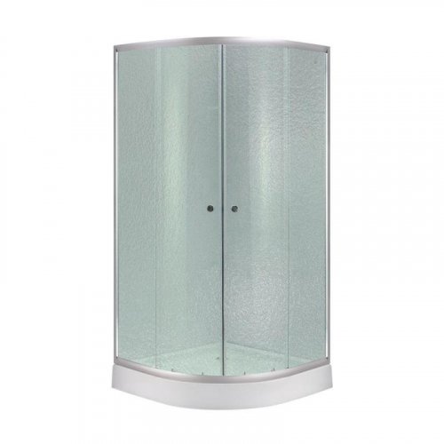 Купити Душова кабіна Lidz Latwa SC80x80.SAT.LOW.FR, скло Frost 4 мм + піддон Kupala LLSC8080SATLOWFR2SET в Києві vannaja.kiev.ua