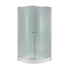 Купити Душова кабіна Lidz Latwa SC80x80.SAT.LOW.FR скло Frost 4 мм без піддону в Києві vannaja.kiev.ua