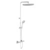 Купити Душова система біла матова з термостатом Cisal LVC8202A4Q CombiDoccia C82 LINEAVIVA bianco opac в Києві vannaja.kiev.ua