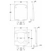Купить Kolo Nova Pro M30122000 Крышка сидушка M30122 прямоугольное дюропласт, медленное падение, крепление в Киеве vannaja.kiev.ua