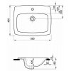Купить KOLO M31856 NOVA PRO M31856000 Умывальник Прямоугольный 55см врезной в столешницу сверху в Киеве vannaja.kiev.ua