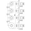 Купити вбудований змішувач для душової кабіни термостат ванни Paffoni Modular Box 3 функції, хром (MDE019CR) в Києві vannaja.kiev.ua