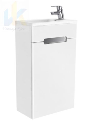 Купить мини умывальник с тумбой маленький 42х24см New Trendy ML-9041 комплект U-0096 MINI + ML-9041 P, L Тумба MICRA правая и леваяа в Киеве vannaja.kiev.ua