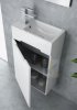 Купить мини умывальник с тумбой маленький 42х24см New Trendy ML-9041 комплект U-0096 MINI + ML-9041 P, L Тумба MICRA правая и леваяа в Киеве vannaja.kiev.ua