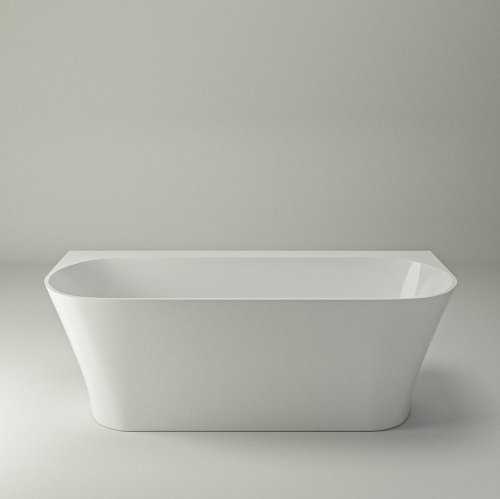 Купить Ванна из литого камня Studio Glass Nera 160х70 пристенная, белая (NER160070) в Киеве vannaja.kiev.ua