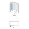 Купить SanSwiss OCEB10805007 Стеклянные Шторки для Ванной Купить Киев OCELIA 800x1400 хром/Прозоре скло в Киеве vannaja.kiev.ua