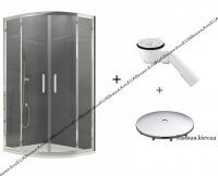 Розсувні душові двері 120x190 см OCES21205007 Sanswiss Ocelia OCES2 профіль сріблястий глянець прозоре скло Aquaperle
