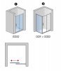 Купити Розсувні душові двері 120x190 см OCES21205007 Sanswiss Ocelia OCES2 профіль сріблястий глянець прозоре скло Aquaperle в Києві vannaja.kiev.ua