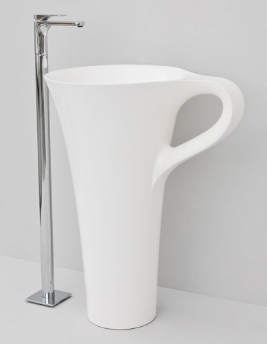 Каменная раковина 70 см Artceram Cup, white (OSL004 01; 00) Купить Каменная раковина 70 см Artceram Cup, white (OSL004 01; 00) в Киеве vannaja.kiev.ua