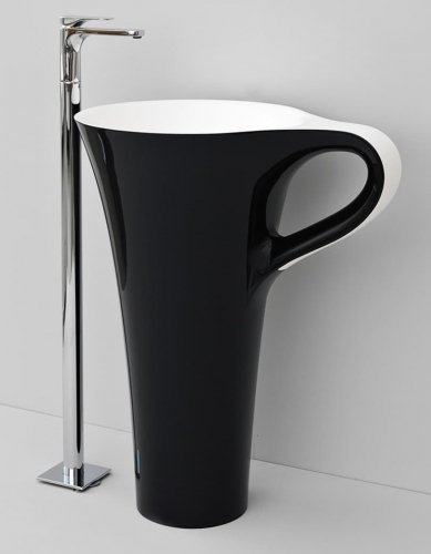 Каменная раковина 70 см Artceram Cup, black (OSL004 01; 50) Купить Каменная раковина 70 см Artceram Cup, black (OSL004 01; 50) в Киеве vannaja.kiev.ua