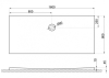 Купить Душевой поддон PACYFIK белый, 160 x 80 х 4,5 / 2,5 см в Киеве vannaja.kiev.ua