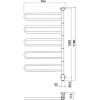 PAX 26-1027 Flex U 5/650 електрическая рушныкосушка 106 W хром 261027 Купить PAX 26-1027 Flex U 5/650 електрическая рушныкосушка 106 W хром 261027 в Киеве vannaja.kiev.ua