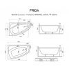 Polimat Frida 00283 150x90 L Ванна в левый угол белый Купить Polimat Frida 00283 150x90 L Ванна в левый угол белый в Киеве vannaja.kiev.ua