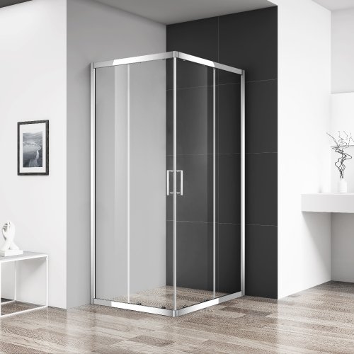 Купить Душевые кабины 80x80 см квадратные Primera PRI2822C PRIME хром/прозрачное стекло стекло 6 мм (профиль алюминиевый) в Киеве vannaja.kiev.ua