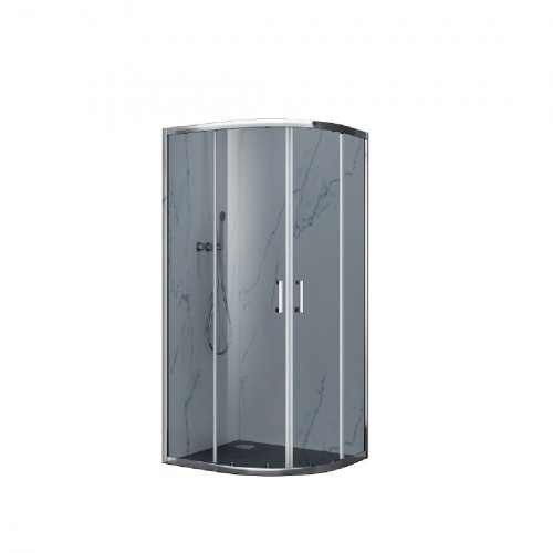 Купить душевая кабина из серого стекла Primera Prime PRI2921S R 90 раздвижная четверть круга - хром/светло-серое стекло 6 мм в Киеве vannaja.kiev.ua