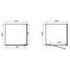 Купить PRIMERA SHRP56106 FRAME Купить Душевая Кабина Киев 100 на 100 Квадратная Матовое стекло Хром в Киеве vannaja.kiev.ua