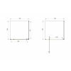 Primera SHRP56906 Frame 190х90х90 см Квадратная Душевая Кабина с Распашной дверью стекло шиншила 6 мм профиля хром Купить Primera SHRP56906 Frame 190х90х90 см Квадратная Душевая Кабина с Распашной дверью стекло шиншила 6 мм профиля хром в Киеве vannaja.kiev.ua