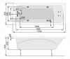 надежная ванна акриловая 170 х 70 см Pool Spa Klio PWPA410ZN000000 прямоугольная, белая Купить надежная ванна акриловая 170 х 70 см Pool Spa Klio PWPA410ZN000000 прямоугольная, белая в Киеве vannaja.kiev.ua
